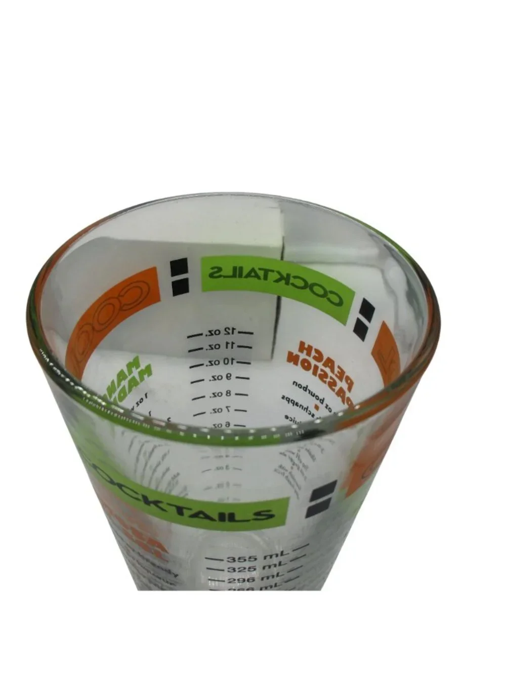Cool Cocktails Barware Mixer Measuring Cup Glass Tumbler Beaker Drinks Recipes